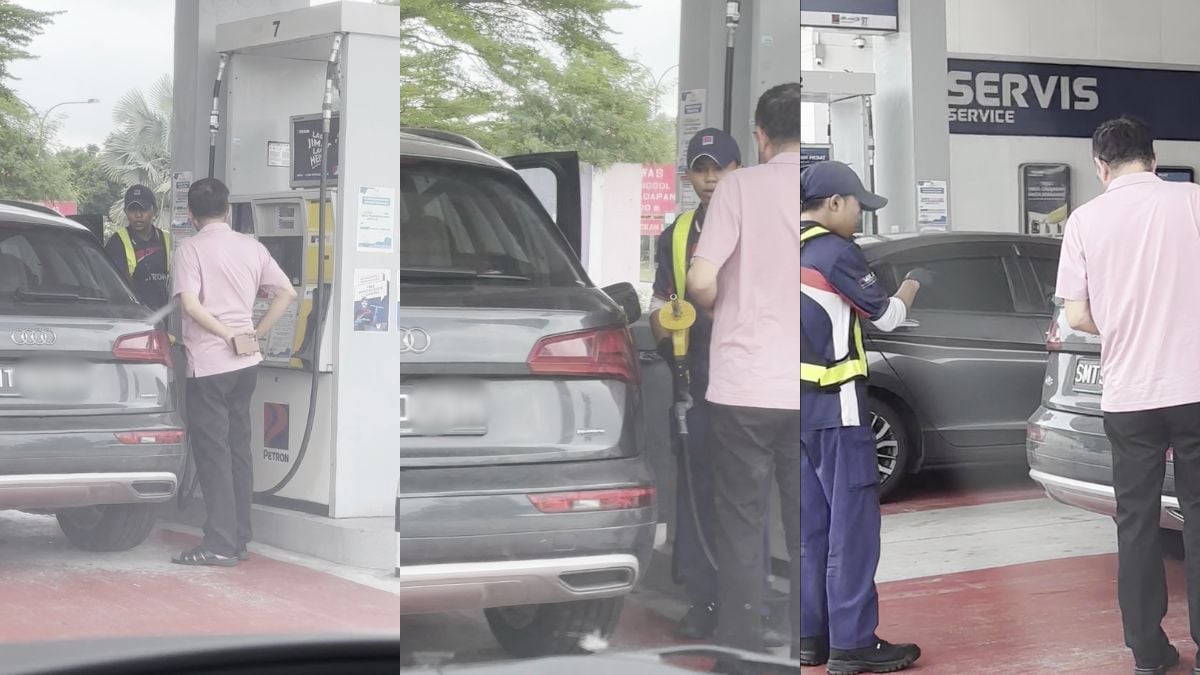 Singapore-registered vehicle allegedly pumping subsidised RON95 in Klang stopped by station worker