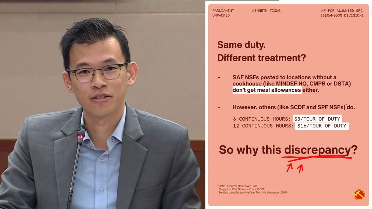 WP's Kenneth Tiong renews calls for fairer pay for NSFs on SAF Day