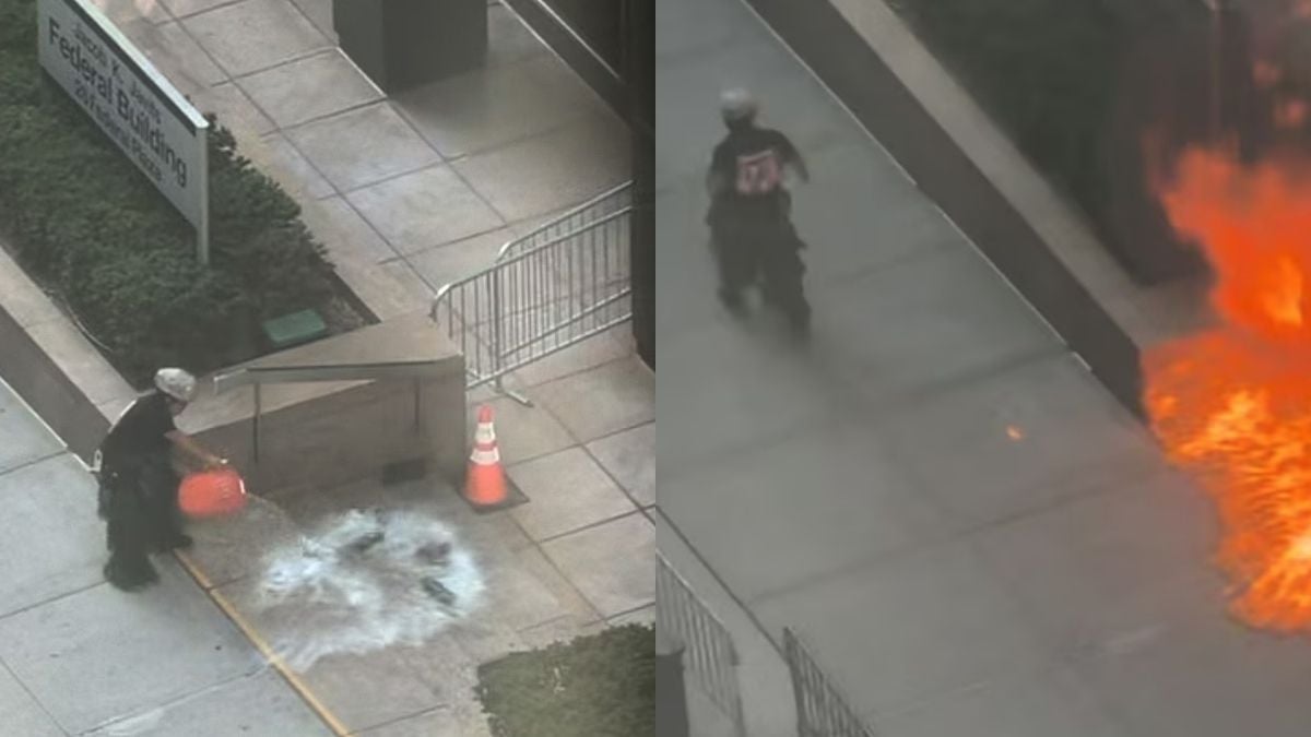 Three injured after man allegedly sets fire outside Manhattan federal building housing immigration court