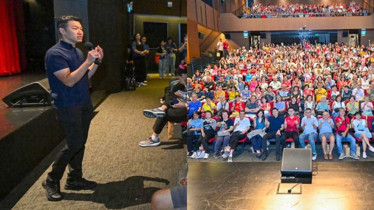 'Finally got time for movie?' Netizens roast David Neo's 'U-turn' as he joins residents for Dear You Teochew screening