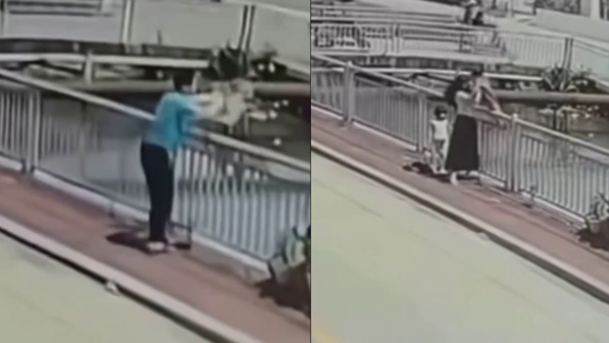 Passers-by rescue girl after brother throws her into river in southern China